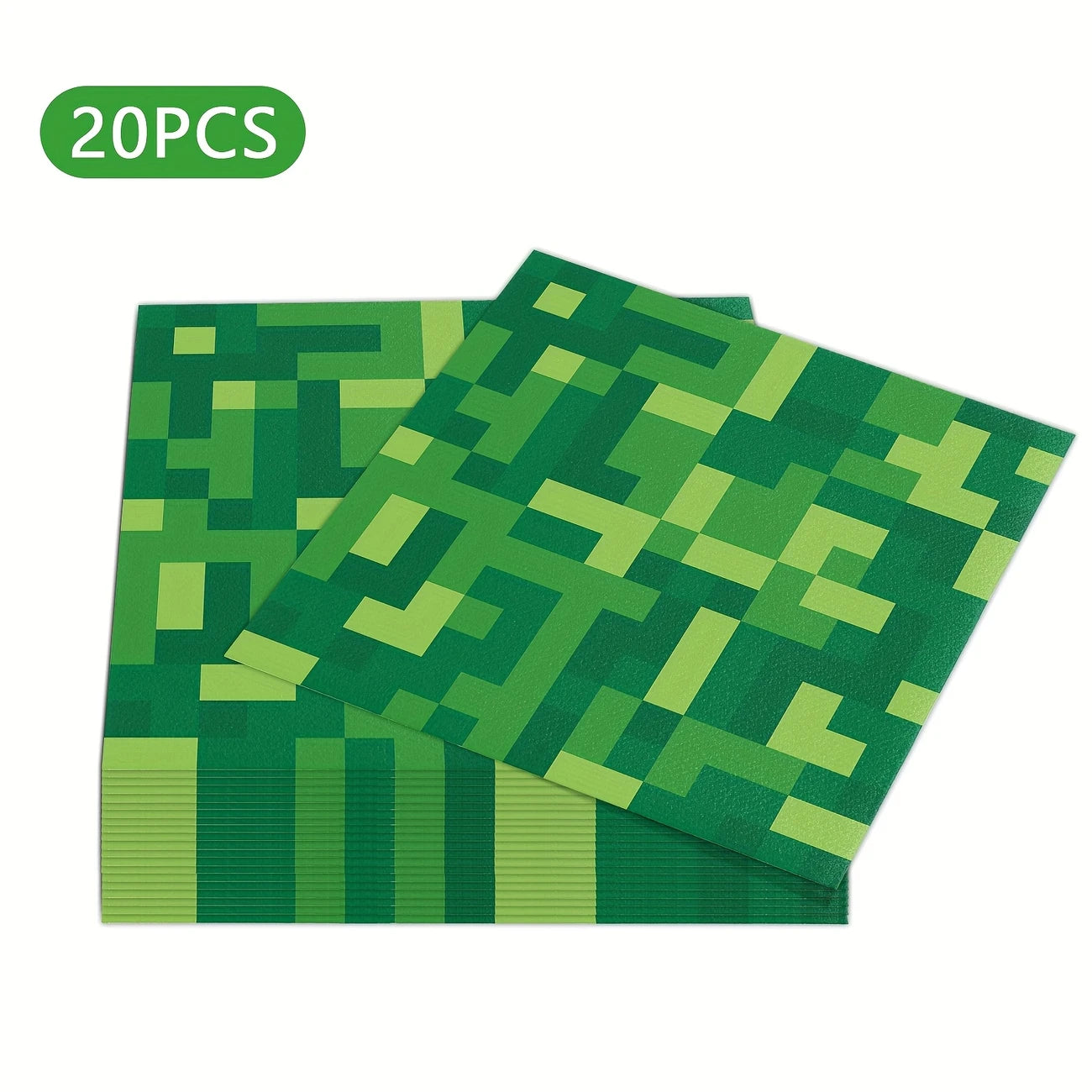 Minecraft Pixel Paper Napkin Pack of 20