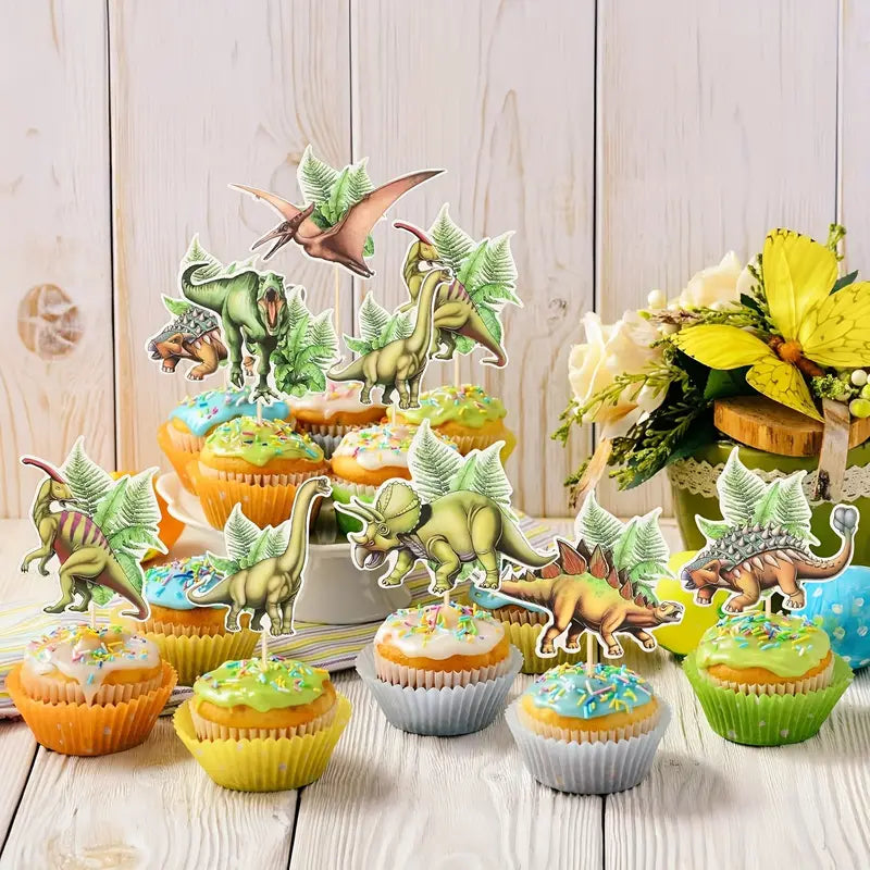 Dinosaur Cupcake Toppers Pack of 14