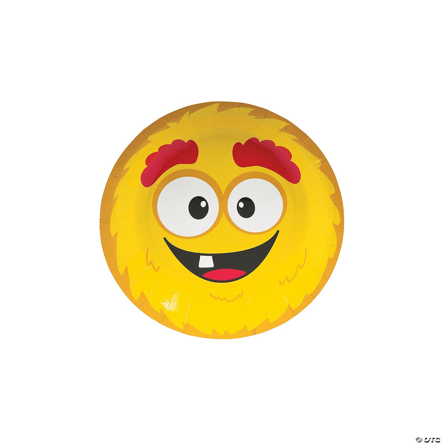 Mini Monster Party Yellow Paper Dessert Plates Pack of 8