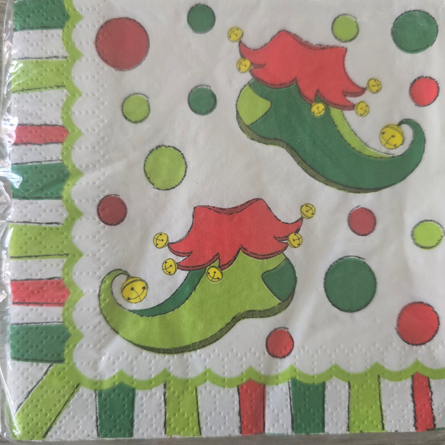 Elf Shoes Paper Beverage Napkins Pack of 16