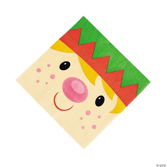 Whimsical Elf Lunch Napkins Pack of 16