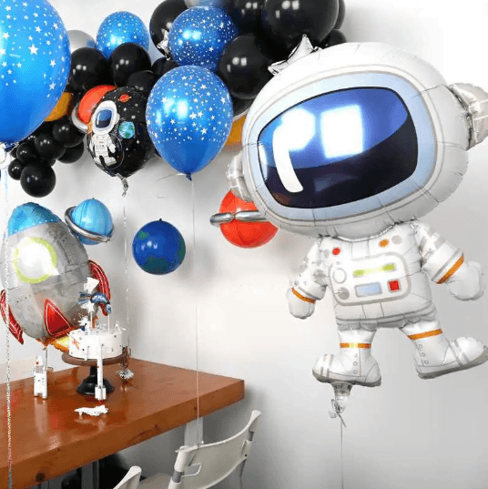 Astronauts Shaped Big Mylar Foil Balloon Pack of 2