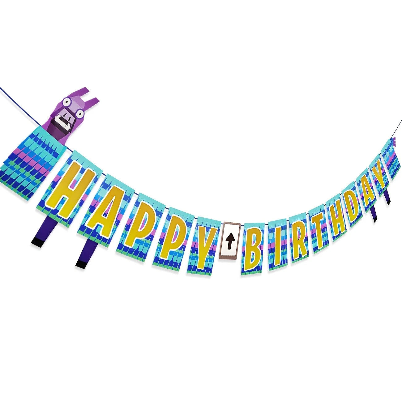 Battle Royal Fortnite Happy Birthday Paper Banner
