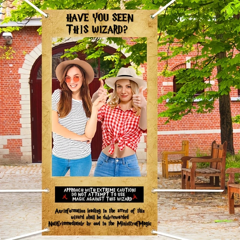 Harry Potter Wizard Themed Photo Booth Banner
