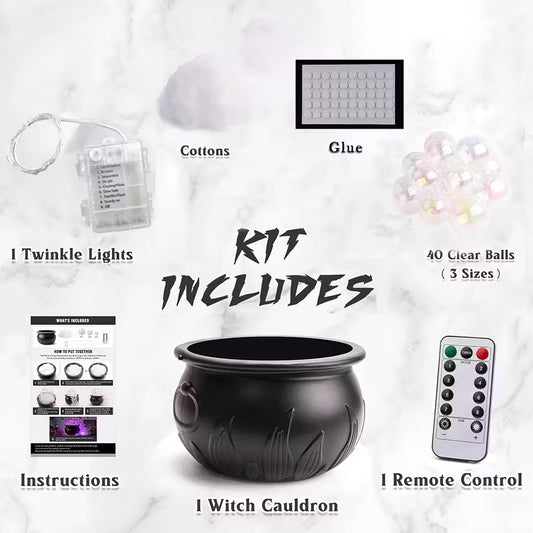 Plastic Cauldron DIY Light Up Bubbling Kit