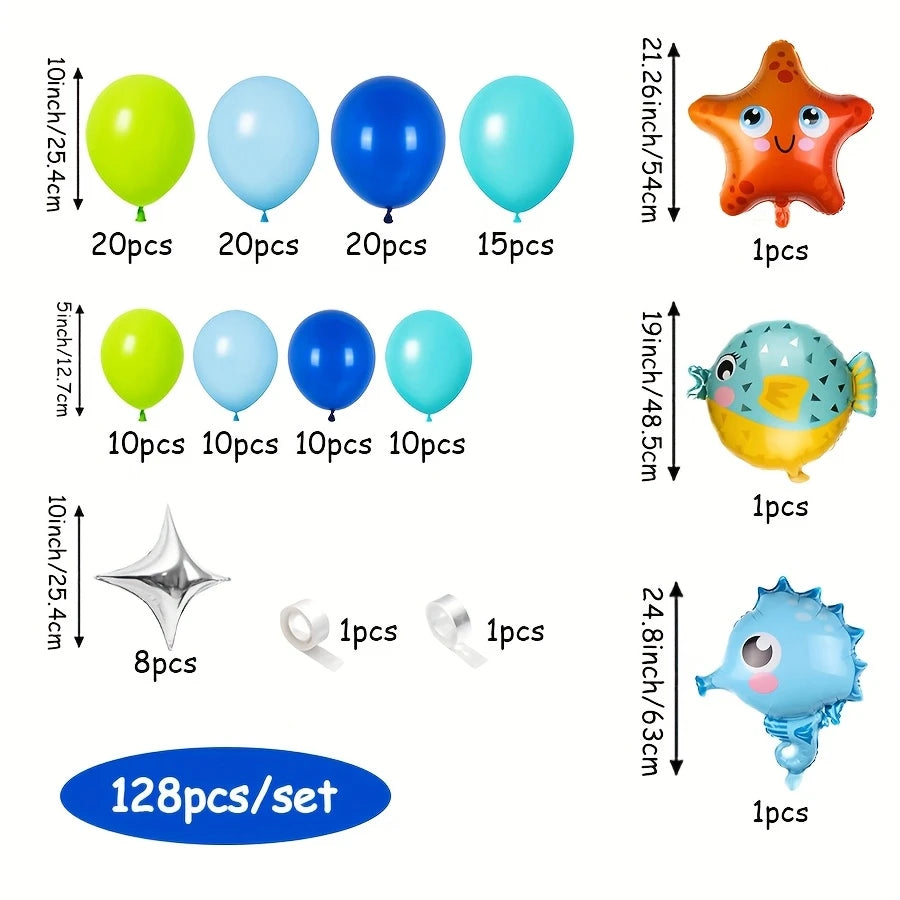 Ocean Theme Balloon Garland Kit