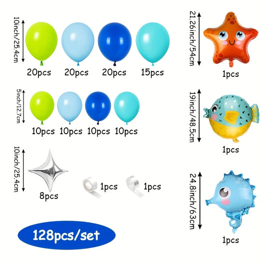 Ocean Theme Balloon Garland Kit