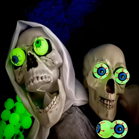 Glow-in-the-Dark Halloween Eyeballs Pack of 10