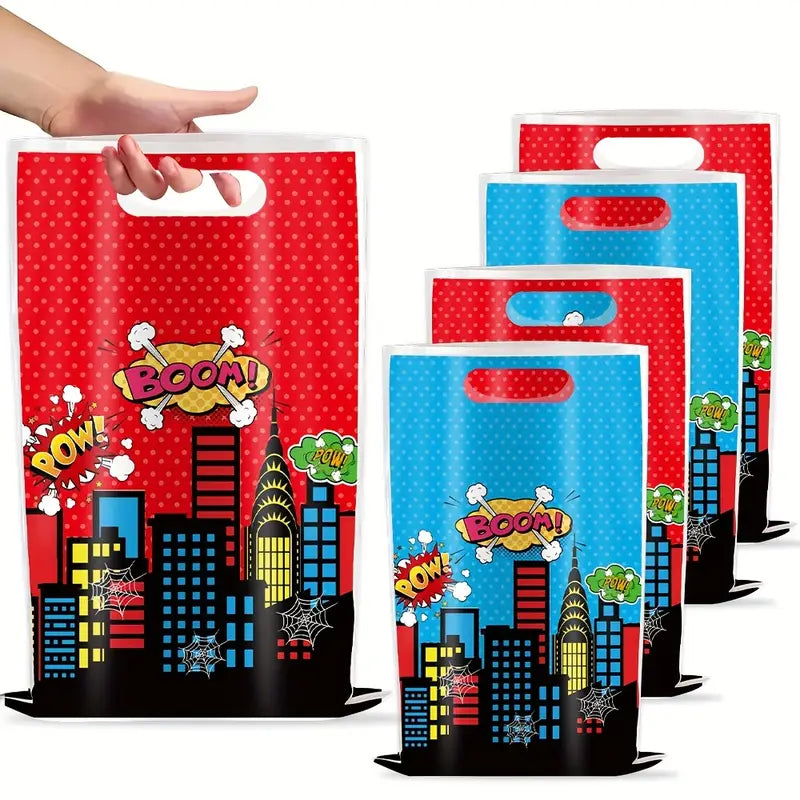 Super Hero Themed Birthday Party Bags Pack of 10