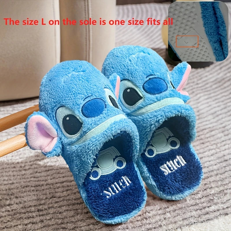 Stitch Winter Plush Slippers