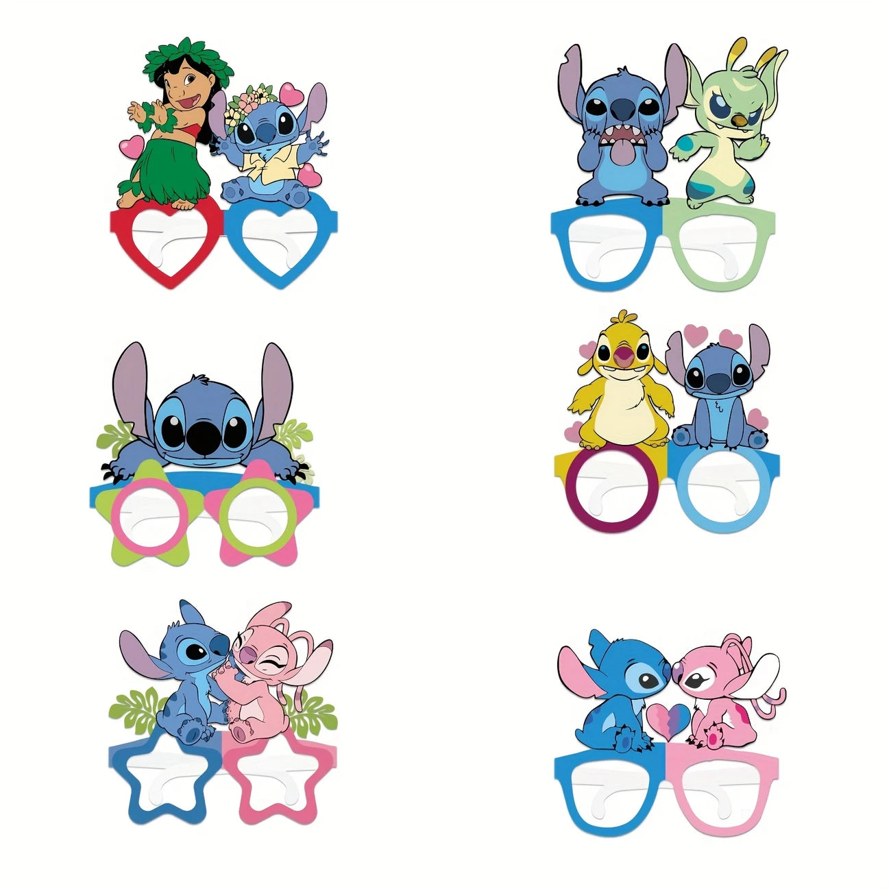 Stitch Paper Glasses Pack of 12