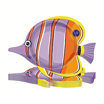 Ocean Breeze Under The Sea Fish Paper Plates Pack of 6