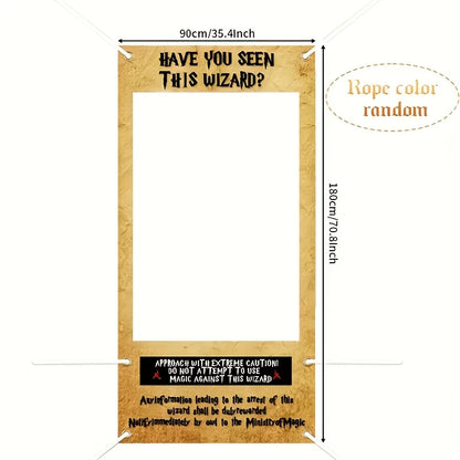 Harry Potter Wizard Themed Photo Booth Banner