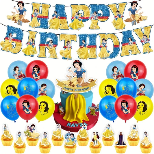 Snow White Party Decoration Kit 46pcs
