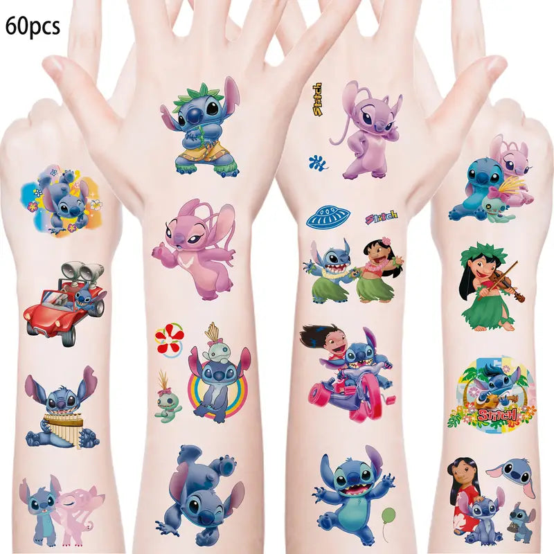 Disney Stitch Tattoos Pack of 60