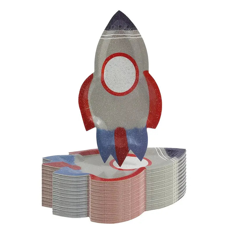 Rocket Ship Paper Plates Pack of 10