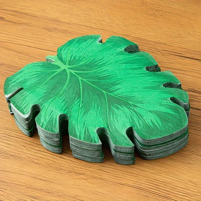 Tropical Leaf Print Paper Napkins Pack of 20