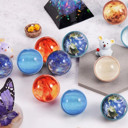 Space Solar System Eight Planets Bouncy Balls Pack of 24