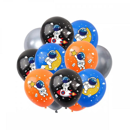 Astronaut & Rocket Latex Balloons Pack of 8
