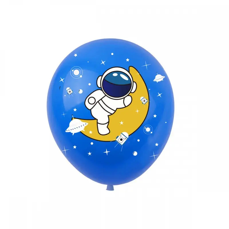 Astronaut & Rocket Latex Balloons Pack of 8