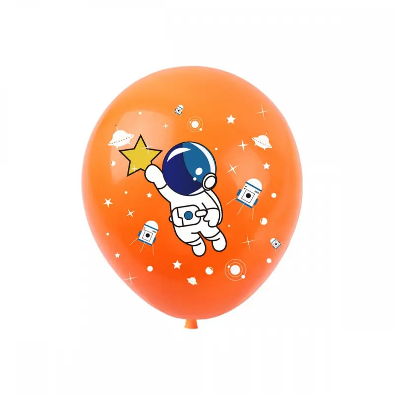 Astronaut & Rocket Latex Balloons Pack of 8