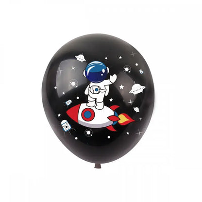 Astronaut & Rocket Latex Balloons Pack of 8