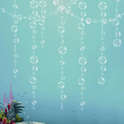 White Clear Bubble Garlands Pack of 2