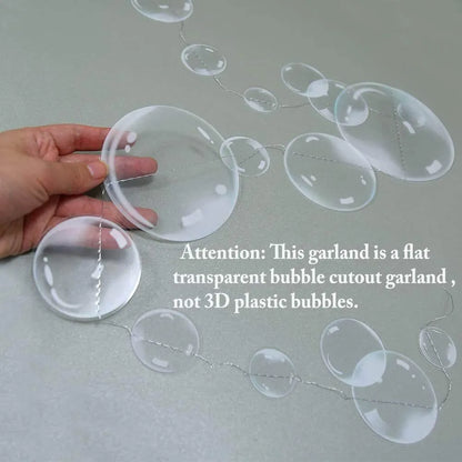 White Clear Bubble Garlands Pack of 2