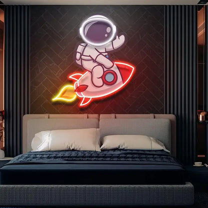 Space-Themed LED Neon Sign