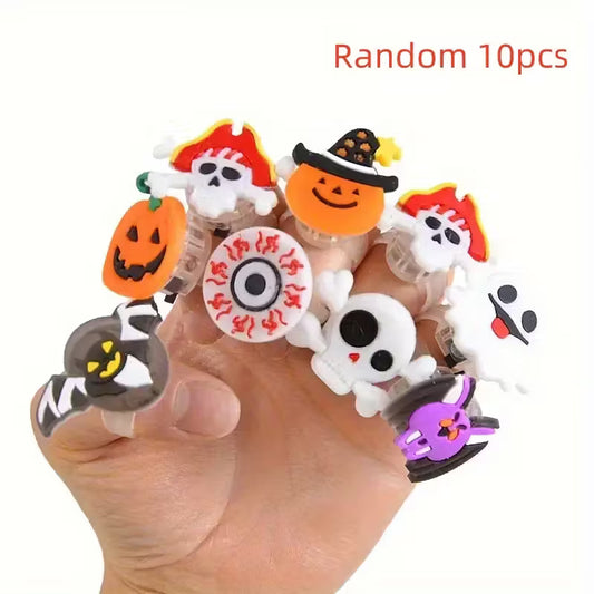 Light Halloween Rings Glowing Pack of 10
