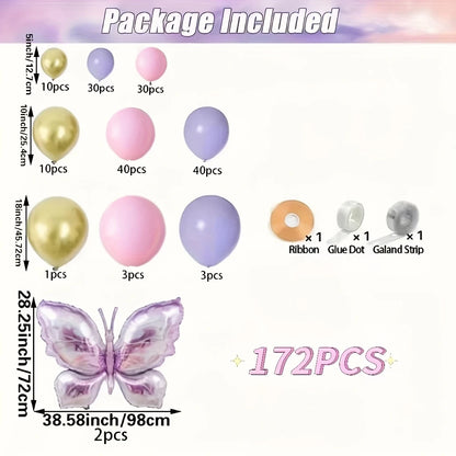 Butterfly Themed Balloon Garland
