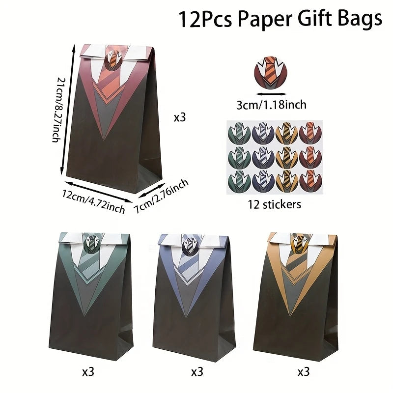 Harry Potter Uniform Paper Party Bags Pack of 12
