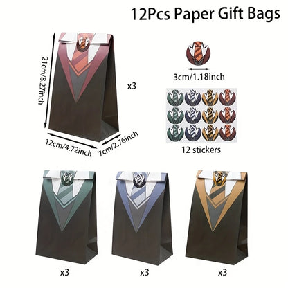 Harry Potter Uniform Paper Party Bags Pack of 12