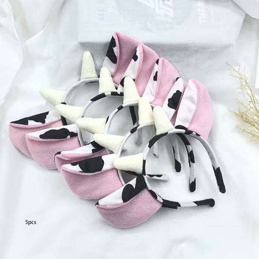 Cute Cow Headband Pack of 5