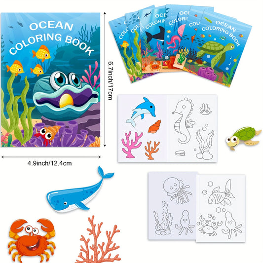 Ocean Colouring Book Pack of 8
