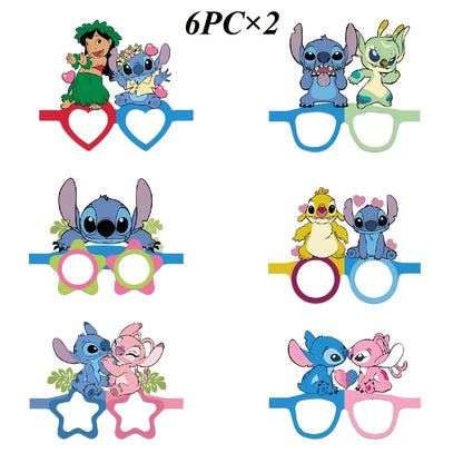 Stitch Paper Glasses Pack of 12