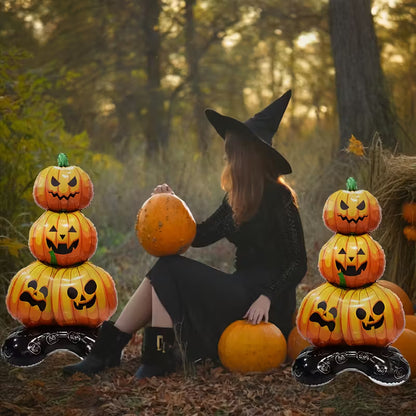 3-Tier Layered Pumpkin Standing Foil Balloon Pack of 2