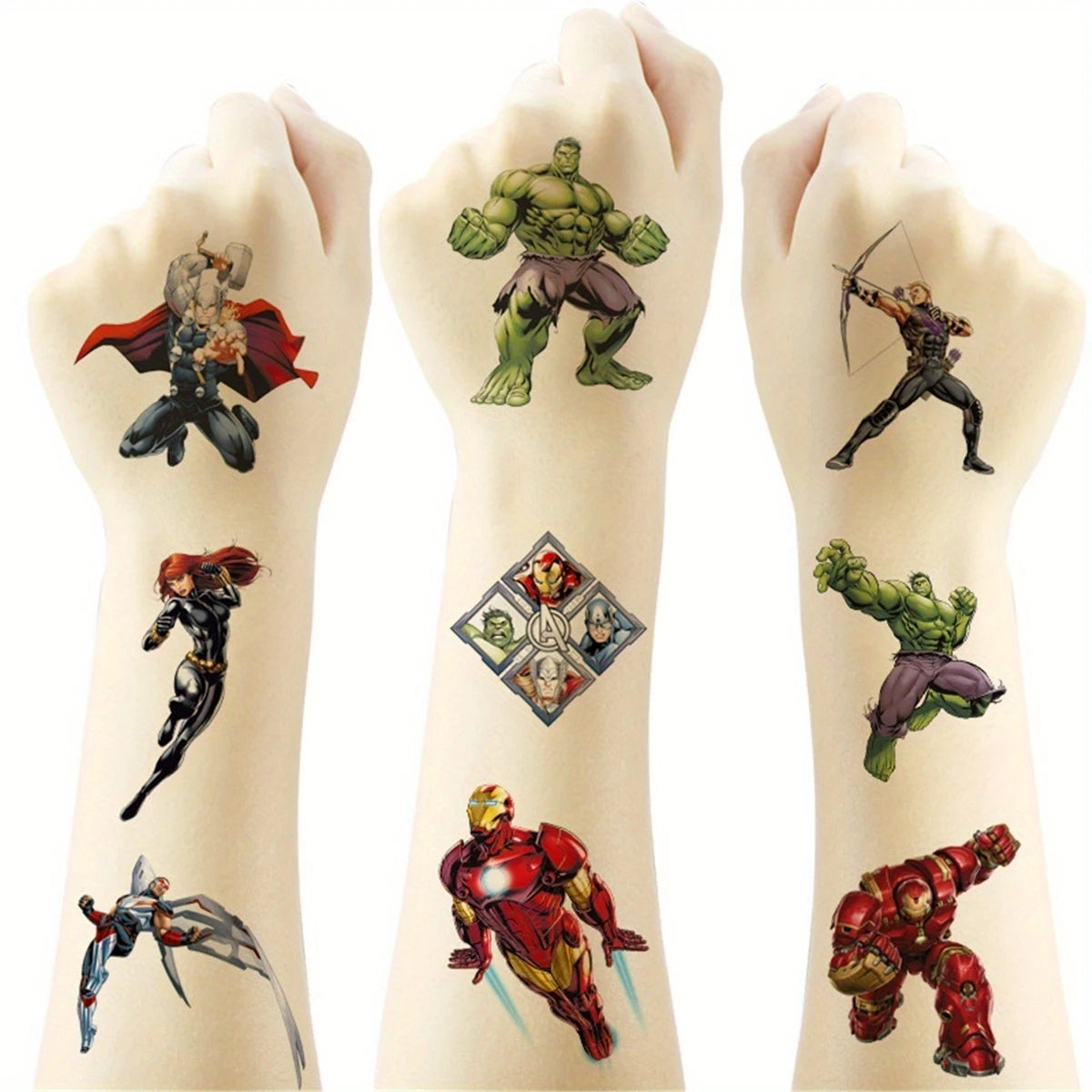 Avengers Temporary Tattoos Waterproof Pack of 40