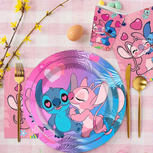 Stitch and Angel Tableware Set for 10 Guests