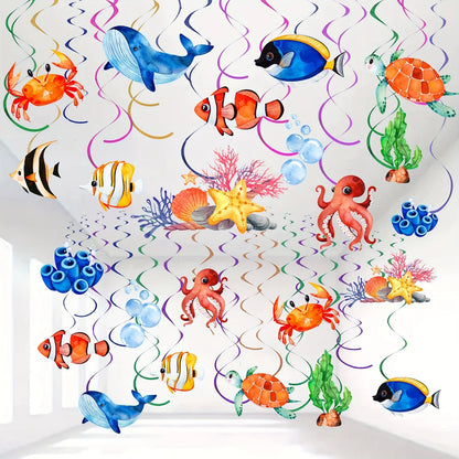 Under The Sea Marine Creature Party Decoration 54pcs Set
