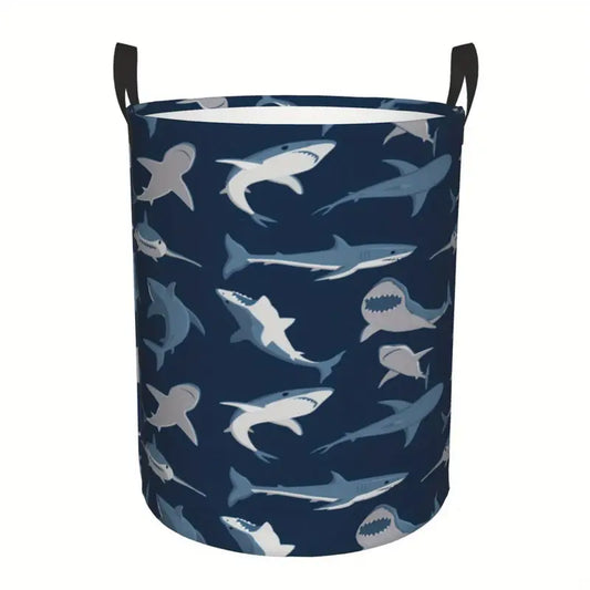 Shark Themed Fabric Storage Bin