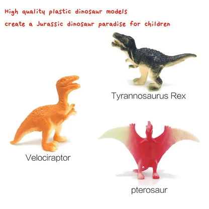Vibrant Plastic Dinosaur Figures Pack of 80