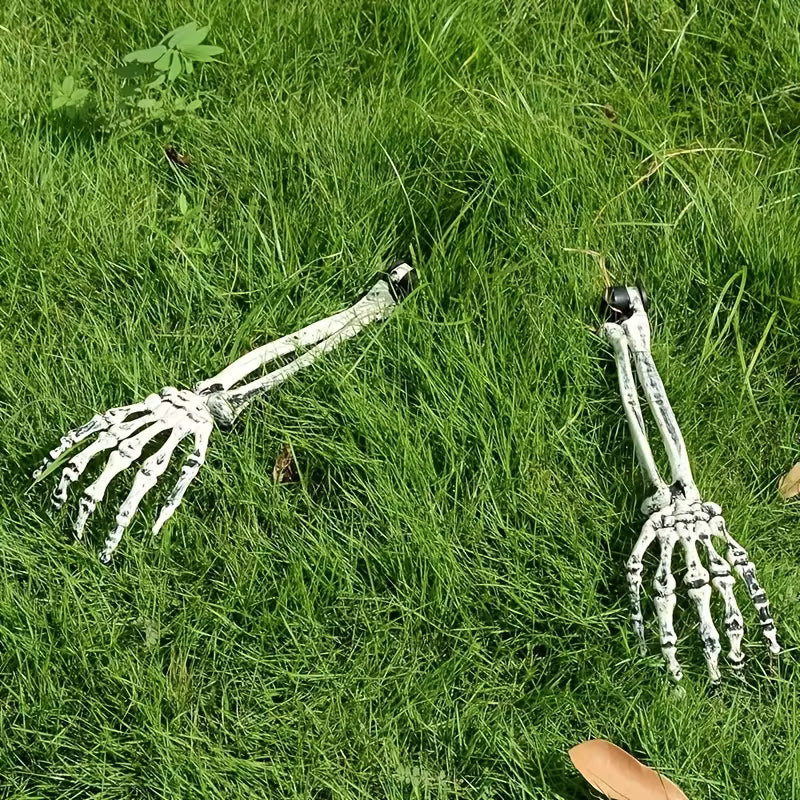 Halloween Skeleton Hand Decorations Pack of 6