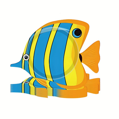 Ocean Breeze Under The Sea Fish Paper Plates Pack of 6