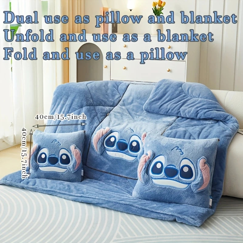 2-in-1 Stitch Pillow & Blanket Set