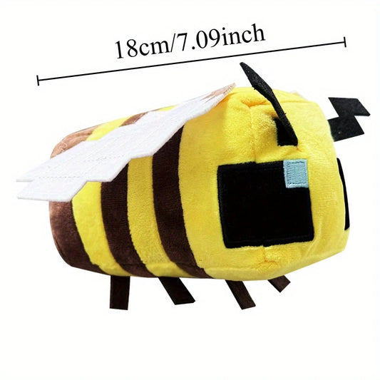Minecraft Block Bee Pixel Plush Toy