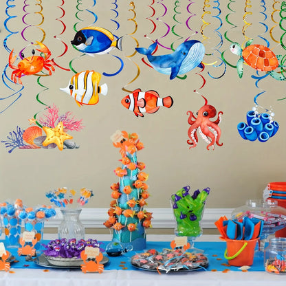 Under The Sea Marine Creature Party Decoration 54pcs Set