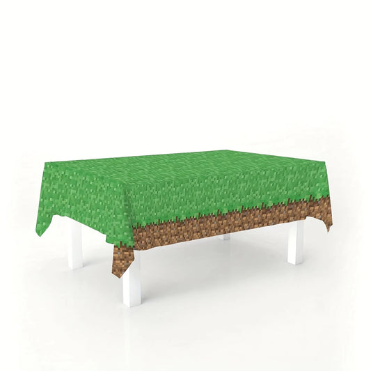 Minecraft Pixel Plastic Tablecloth