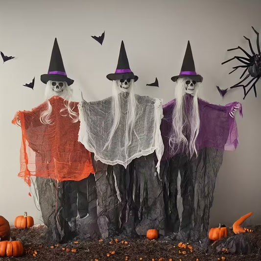 Halloween Witch Three Piece Hanging Ghosts