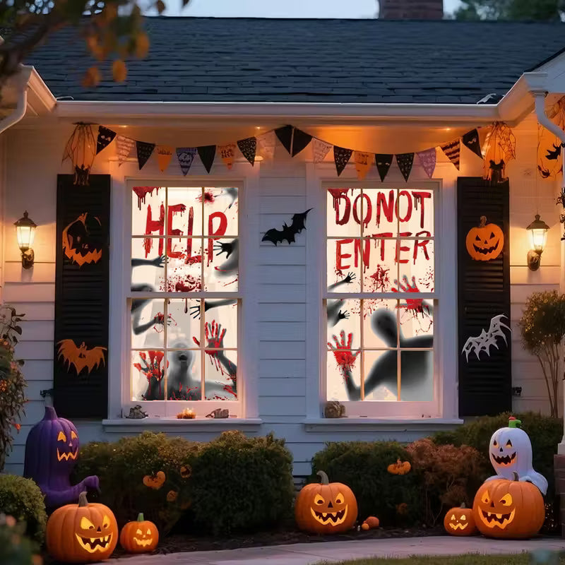 Halloween Window Sheets Pack of 2